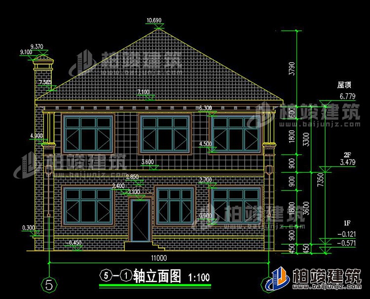 农村二层别墅图片大全 新款BZ2563-简欧风格